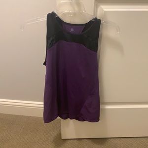 Champion XS Purple and Black Athletic Tank Top
